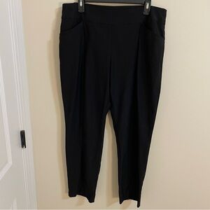 So Slimming by Chico's Black Ankle  Pants Women’s Size 14P (Chicos 2.5 short)